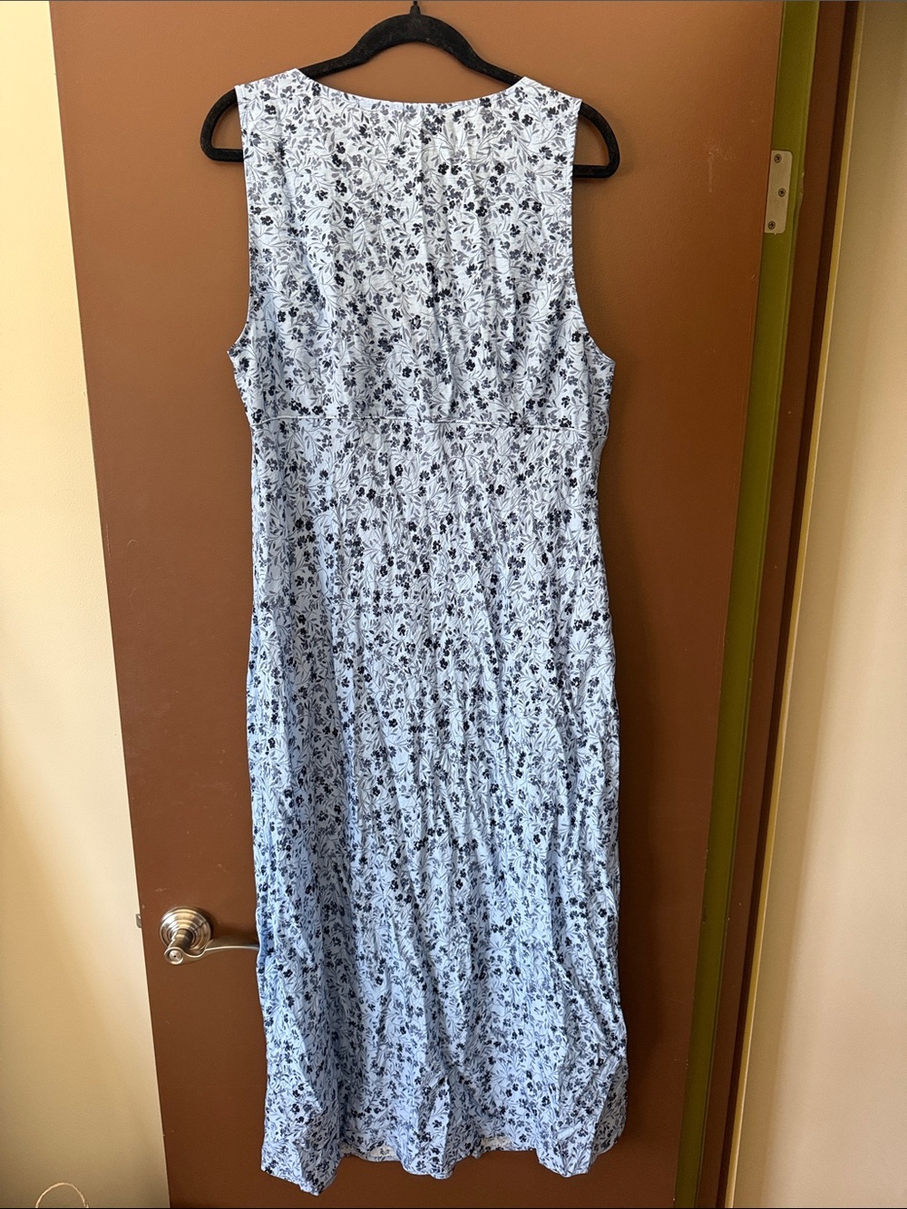 NWT Madewell Blue Floral Print Maxi Sun Dress - Picture 5 of 8